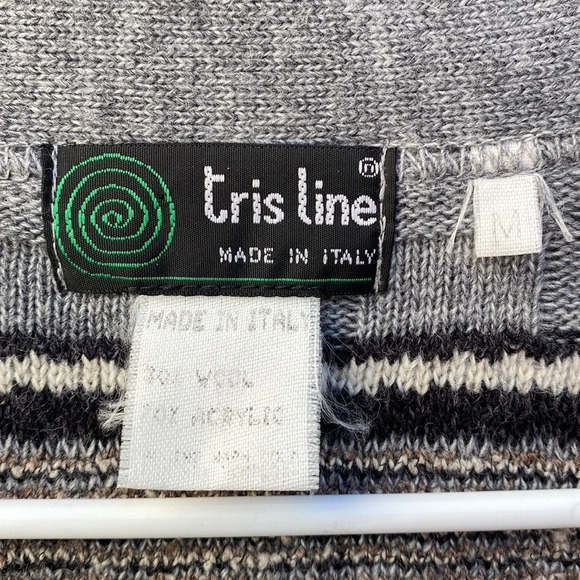 Vintage Tris Line made in Italy cardigan size medium Coogie inspired - Picture 8 of 14